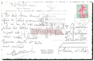Notre-Dame de la Grande — Igreja romana do século XI — Edições Gaby — Verso