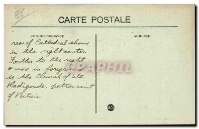 Poitiers — Vista Geral — J. B. Raymond, foto Poitiers — Verso