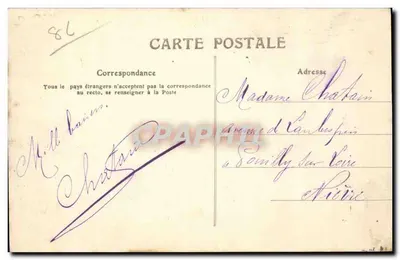 Poitiers — Vista geral (2) — Editor desconhecido, n° 13 — Verso
