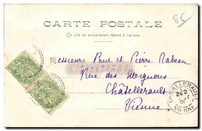Les Fouinières — Ingrande-sur-Vienne — cliché Dolanaut, Châtellerault — Verso