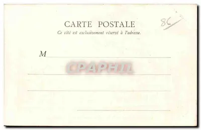 Poitiers (Vienne) — Baptisteryn św. Jana, boczna fasada zachodnia — Jules Robuchon, fot. Poitiers, nr 27 — Rewers