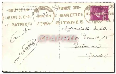 Ogólny widok Poirot – Katedra i miasto – Wydawnictwo La Cuvette, nr 6 — Rewers