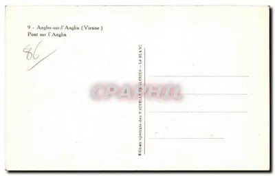 Angles-sur-l'Anglin — Pont sobre o Anglin — Edição Especial das Nivelles-Valeries — Verso