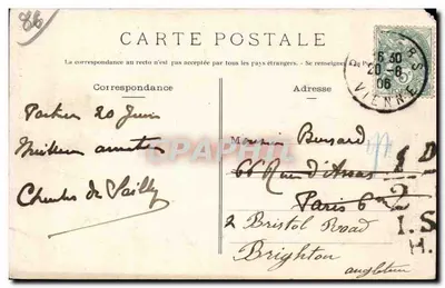 Poitiers - Igreja de São Porchaire — J.-B. Raymonde, foto, Poitiers — Verso