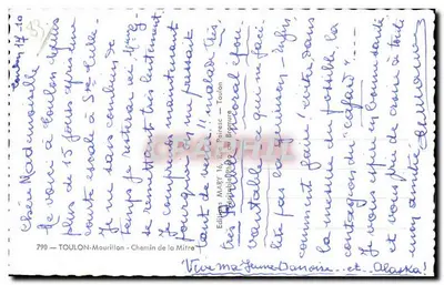 Uitzicht op Toulon-Mourillon — Weg van de Mitre — Edities MARY — n°790 — Achterkant