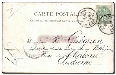 Toulon — Widok Placu Portowego i Urzędu Miejskiego — A. Couturier, fot. wyd. Toulon — Rewers