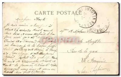 Indret (Loire-Inf.) — Zamek i zegar — Zbiór F. Chapeau, Nantes, 3e mille — Rewers