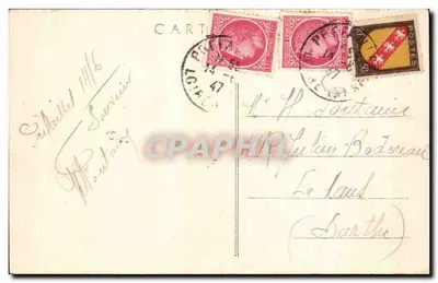 Préfailles (L.-Inf.) — La Bahía del Sur a marea baja — Combier Imp. Macon — Reverso