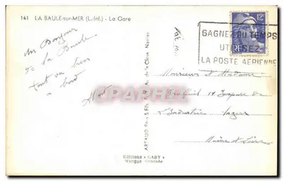 La Baule-sur-Mer (L.-Inf.) — A Estação — Éditions Gaby — Verso