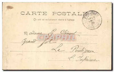 Piriac — O Túmulo de Almanzor — A. Thurret, editor. Nantes — Verso