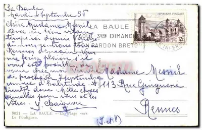 La Baule — Plaża — Wydawnictwo z Rennes — Rewers
