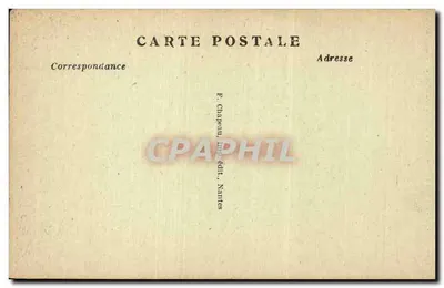 NANTES — Panorama sur Saint-Clément — F. Chapeau, Nantes, n° 403 — Verso