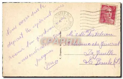 Nantes (Loire-Inf.) — Il Quai della Fosse e il Porto — F. Chapeau, editore — Verso