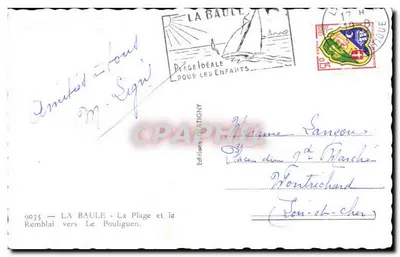 La Baule — Idealna plaża dla dzieci — Wydawnictwo Glatigny, n° 9035 — Rewers