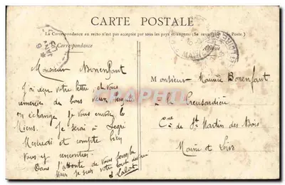Châteaubriant - Grande Logis e Torre do Castelo-fort (séculos XI e XV) — Coleção Tenaux, fot. Chironne — Verso