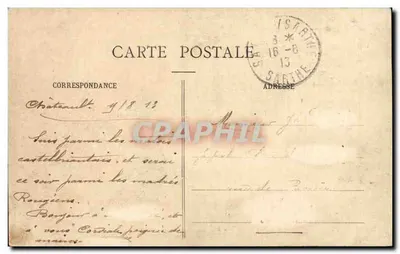 Colunata do Castelo da Renascença — Châteaubriant (Loire-Atlântique) — Phototype Lacroix, Châteaubriant — Verso