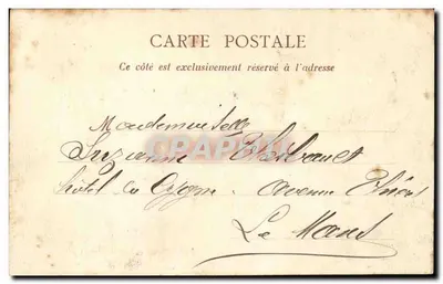 Clisson — Zamek i stary most — Héliotypie Dugas, Nantes — Rewers