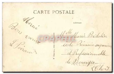 Clisson (Loire-Inf.) — o castelo sobre a Sèvre, no Ponte do Nid-d'Ole — P. Château, impr. Nantes — Verso