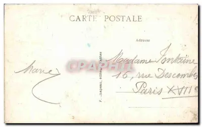 Torre de la ciudadela de Nantes — Exposición Internacional — F. Chapeau, editor Nantes — Reverso