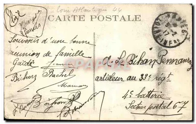 NANTES - BASILICA DE SÃO NICOLAU - A Cadeira — Fototipia VASSELLIER - Nantes — Verso