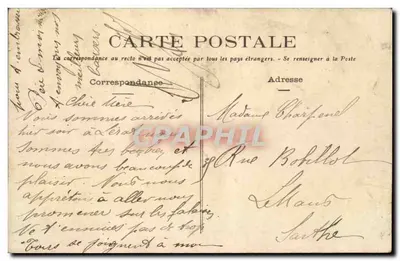 Na praia - A Pesca de Camarões — Editor desconhecido, n° 1497 — Verso