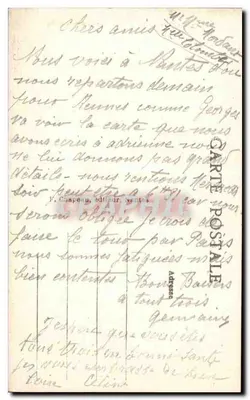 Nantes — Kościół Świętego Krzyża — F. Chapeau, wydawca — Rewers