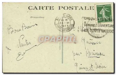 NANTES - Place du Commerce — wydawca BIZET-TAILLOR n°301 — Rewers