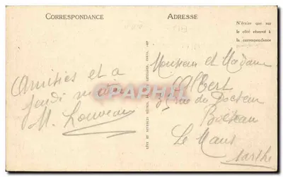 レ・プルイゲン — グラン・コートの岩場、ペン＝シャトー — LL. — 出版者 LL, 番号 94 — 裏面