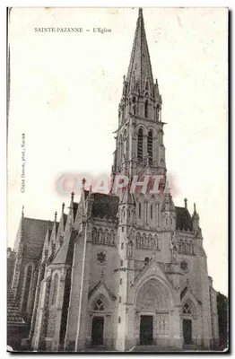Sainte-Pazanne — A Igreja — Cliché Danon, fot. Nantes