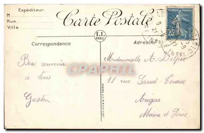 Le Pouliguen — La Promenade e l'Uscita del Porto di « l'Emile-Solacroup » — LL — Verso