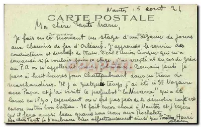 NANTES - Wejście do Zamek Duchessy Anny — wydawca nieznany, n° 140 — Rewers