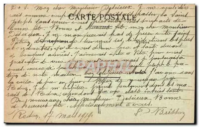 Missillac — Castelo da Brétesche, lado da entrada — Castelos da Loire-Inférieure, n°176 — Verso