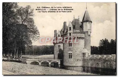 Missillac — Castelo da Brétesche, as Torres de Entrada e o Ponte-Levis — F. Chepeau, Nantes
