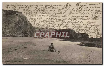 Piriac - Ponta de Penharen - A Gruta — editor A. Thurel, Nantes