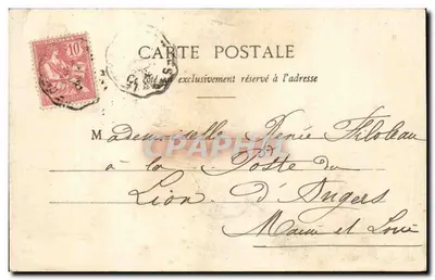 Piriac - Ponta de Penharen - A Gruta — editor A. Thurel, Nantes — Verso