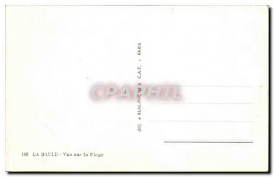 La Baule — Uitzicht op de Strand — C.A.P. Paris — Achterkant