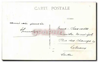LA BAULE-LES-PINS (Loire-Inf.) — Au Bois d'Amour — Les Pins et les Dunes — éditeur K. Chappe, Nantes — Rewers