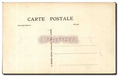 Statek żaglowy - Efekt zachodu słońca — G. ARTAUD, Nantes, n°18 — Rewers