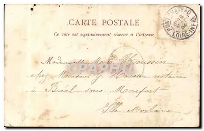 Clisson — Stary most i Katedra Najświętszej Maryi Panny — Imprimerie d'Art de Clisson, nr 69 — Rewers