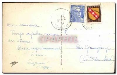 Nantes - A Catedral — Edição La Cigale, n° 196 — Verso