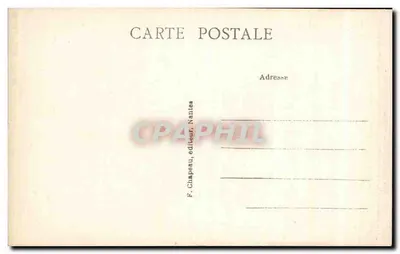 LE CROISIC (Loire-Inf.) — La Iglesia parroquial Notre-Dame-de-Pitié y su torre gótica — Reverso
