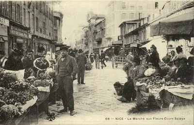 REPRODUÇÃO Nice O mercado de flores Cours Saleya