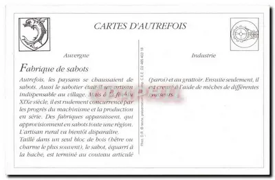 REPRODUKCJA typów wewnętrznych Auvergne Interior z fabryki butów Artisanat — Rewers