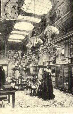 REPRODUÇÃO Grandes lojas do Louvre Paris Galeria das confeções para Damas