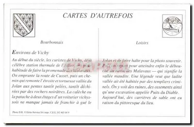 REPRODUCTION Ambiente di Vichy Strada di Malavaux Passaggio di un gué — Verso