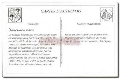 REPRODUCTION Salies de Bearn L'ous Piquetalos d'Al CArtero Folklore Danse Musique — Rewers