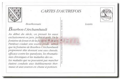 REPRODUÇÃO Allier Bourbon l'Archambault Cadeira de carregadores — Verso