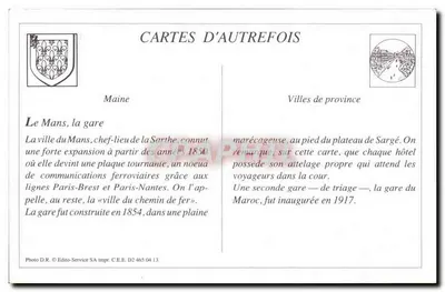 REPRODUÇÃO Le Mans Estação — Verso