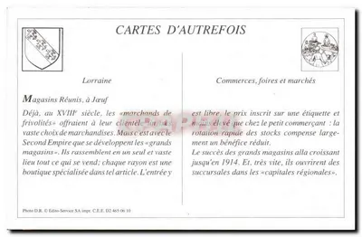 REPRODUÇÃO Jouef Maison des magasins reunis Rue de francehepre — Verso