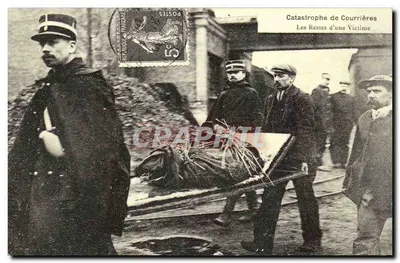 REPRODUÇÃO Catástrofe de Courrieres Os restos de uma vítima